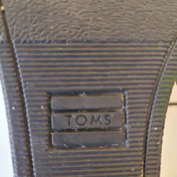 Toms Womens Shoes Boots Kala Desert Wedge Bootie Black Silver Tweed Suede 9.5 - Picture 8 of 13
